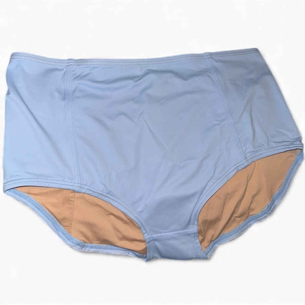 Madewell Morgan high waisted bikini bottom in city blue large